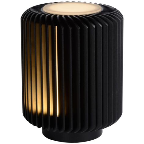Lucide TURBIN Lampe de table Diam. 10,6 cm LED 1x5W 3000K Noir