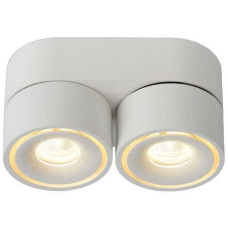 Lucide Yumiko spot plafond 2x LED 8W 2700K blanc alu