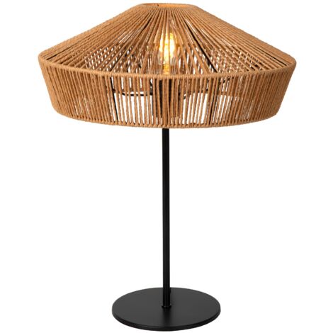 Lucide YUNKAI - Tischlampe - Ø 40 cm - 1xE27 - Natürlich