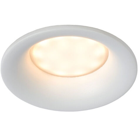 Lucide ZIVA - Einbaustrahler Badezimmer - Ø 8,5 cm - 1xGU10 - IP44 - Weiß
