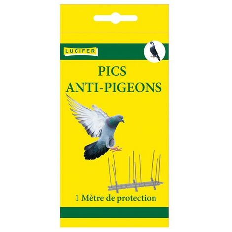 QIMEI-SHOP Pic Anti Pigeon 3 Mètres Pique Anti-Pigeons en Acier