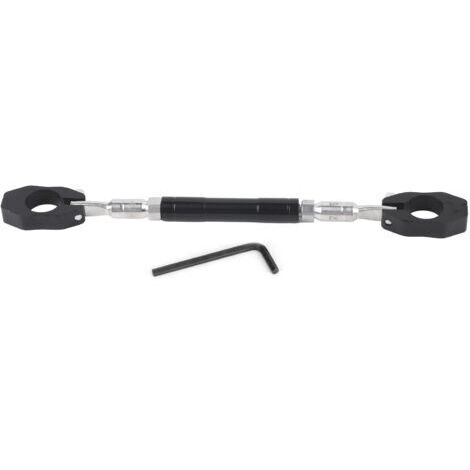 LUCKDANO Moideau de Balance de Moto, Balance Réglable Moideau Motorcycle de Moto Renforcez le Levier épaississant Alliage d'aluminium 1PC pour le Guidon 7/8 "22 Mm (BLACK)