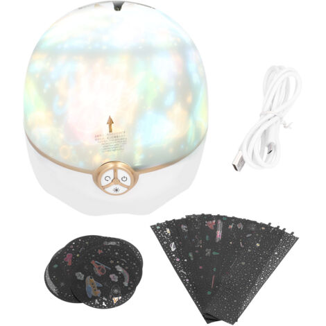 Lucky Star Projection Lamp Portable 3 Colors Ambient Lamp USB Powered Night Light for Home