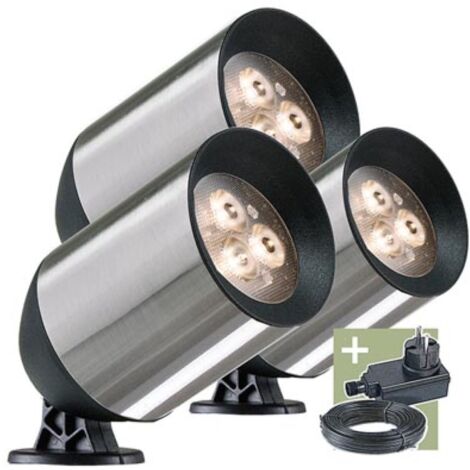 Ludeco  - Fenor - Strahler - 3er-Set - 12 V - 150 lm - 1.5 W - Warmweiß
