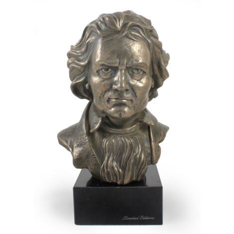 Ludwig van Beethoven - busto in marmo, statuetta di un personaggio famoso, decorazione per ufficio, scuola e hotel di Art-Dog