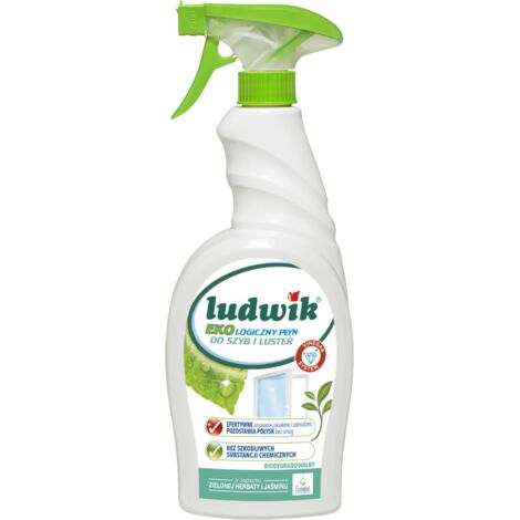 Ludwik Detergente ecologico per vetri e specchi - Tè verde e gelsomino - 750 ml