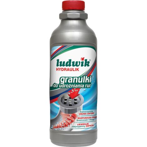 Ludwik Plombier : Granulés déboucheurs 850g - élimine les bouchons, dissout la graisse