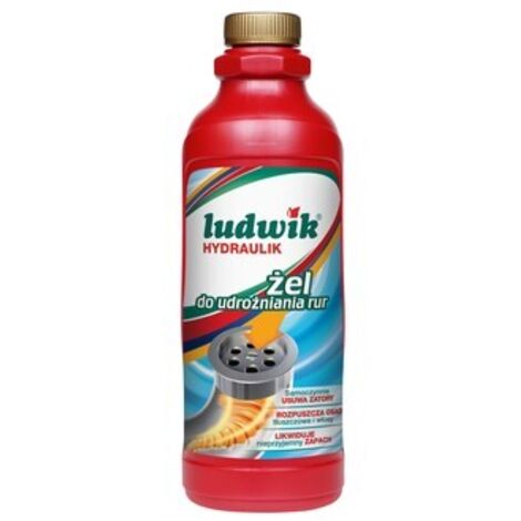 Ludwik Plumber - Gel per sturare tubi e sifoni - 1 L