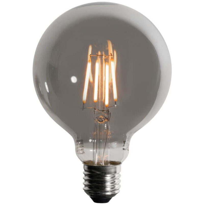 LUEDD Ampoule LED E27 à intensité variable en 3 étapes fumée G95 4W 200 lm 1900K LUEDD Ampoule LED E27 à intensité variable en 3 étapes fumée G95 4W 200 lm 1900K