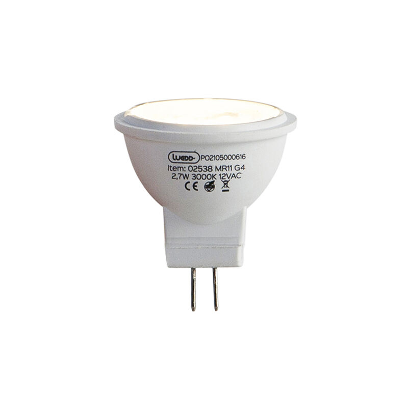 Ampoule led G4 MR11 2.7W 210lm 3000K 12V - Luedd Ampoule led G4 MR11 2.7W 210lm 3000K 12V - Luedd