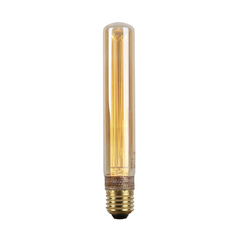 

Bombilla de tubo filamento LED E27 cristal ámbar 2W 65lm 1800K - Luedd