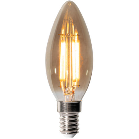 LUEDD Bombilla LED E14 regulable B35 Ahumado 4W 300 lm 2200K