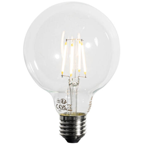 LUEDD Bombilla LED regulable en 3 pasos E27 G95 4W 450lm 3000K
