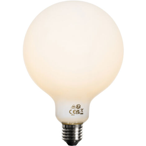 LUEDD Bombilla LED regulable en 3 pasos E27 opal G125 4W 450lm 2700K