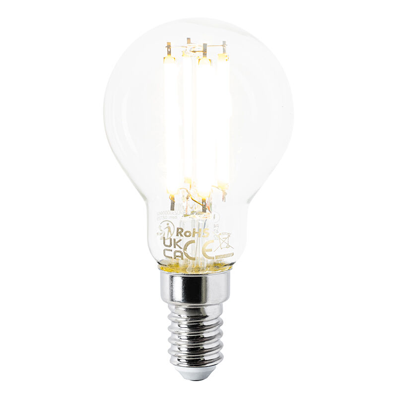 LUEDD Ampoule LED E14 P45 transparente 2,2W 470lm 2700K LUEDD Ampoule LED E14 P45 transparente 2,2W 470lm 2700K