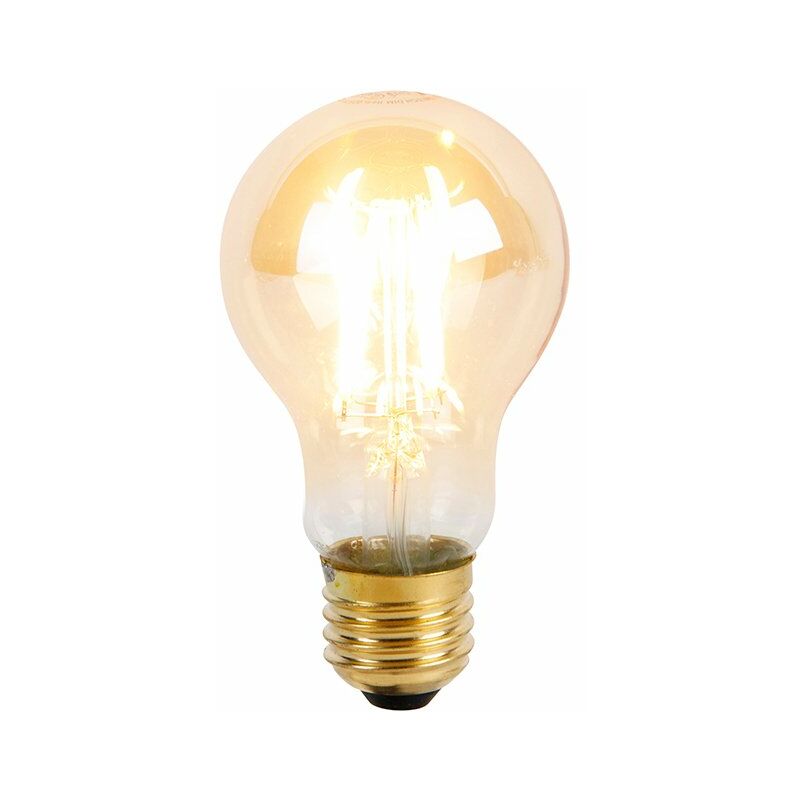 Image of LUEDD Lampada LED E27 dimmerabile in 3 fasi A60 goldline 5W 530 lm 2200K - Oro/Ottone