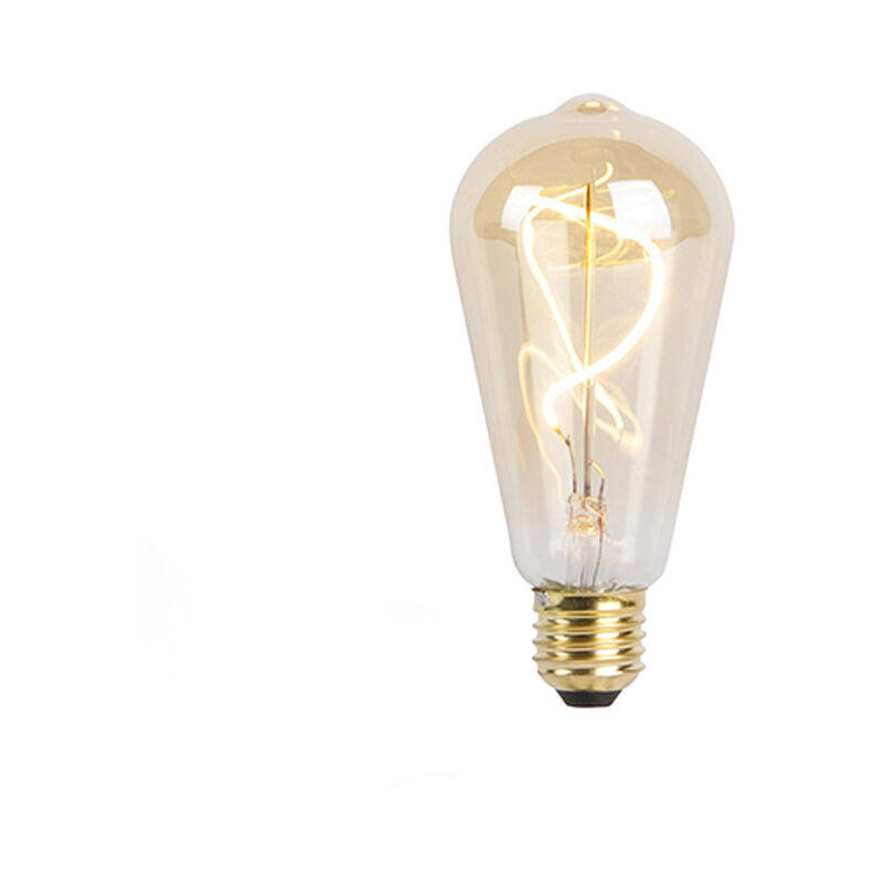 

Bombilla LED de filamento espiral regulable E27 ST64 goldline 200lm 2100K - Luedd