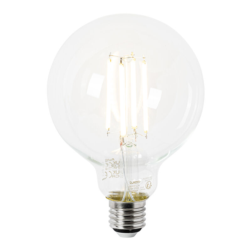 Ampoule led E27 G95 transparente 2,2W 470lm 2700K - Luedd Ampoule led E27 G95 transparente 2,2W 470lm 2700K - Luedd