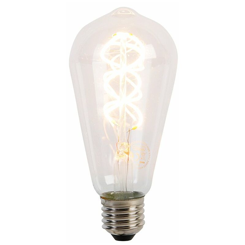 Luedd - Ampoule led E27 filament en spirale ST64 5W 400lm 2200K Luedd - Ampoule led E27 filament en spirale ST64 5W 400lm 2200K