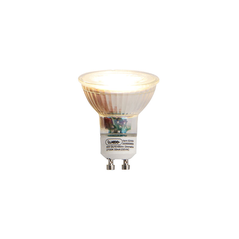 

Bombilla LED GU10 regulable 6W 450 lm 2700K - Luedd