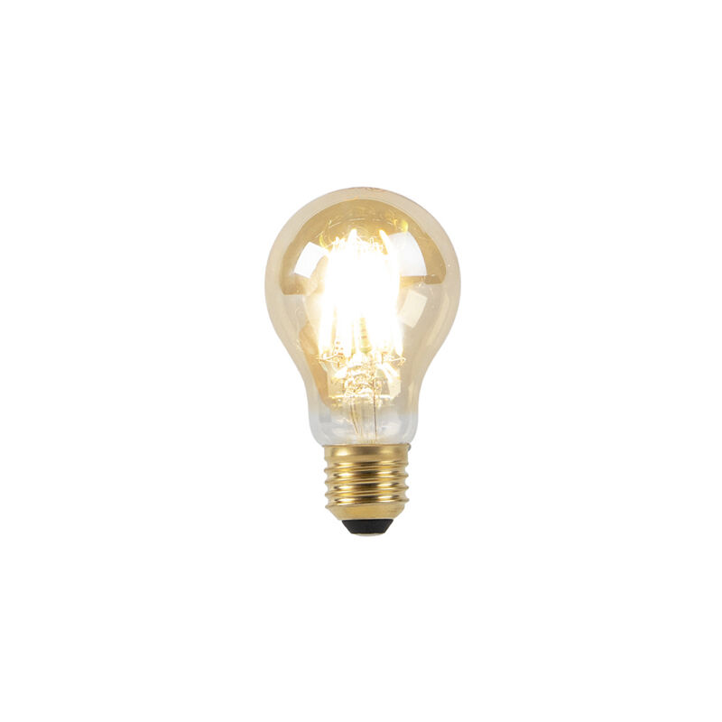 Lampe à LED E27 A60 8W 2000-2600K dim pour chauffer le filament goldline - Luedd