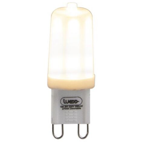 LUEDD Lot de 2 Ampoule LED G9 dimmables 3W 280lm 2700K