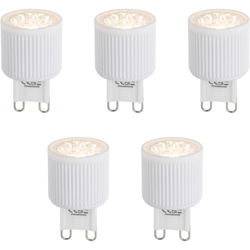 Luedd - Lot de 5 Ampoule led dimmables G9 24 mm 3 w 300 lm 2700 k