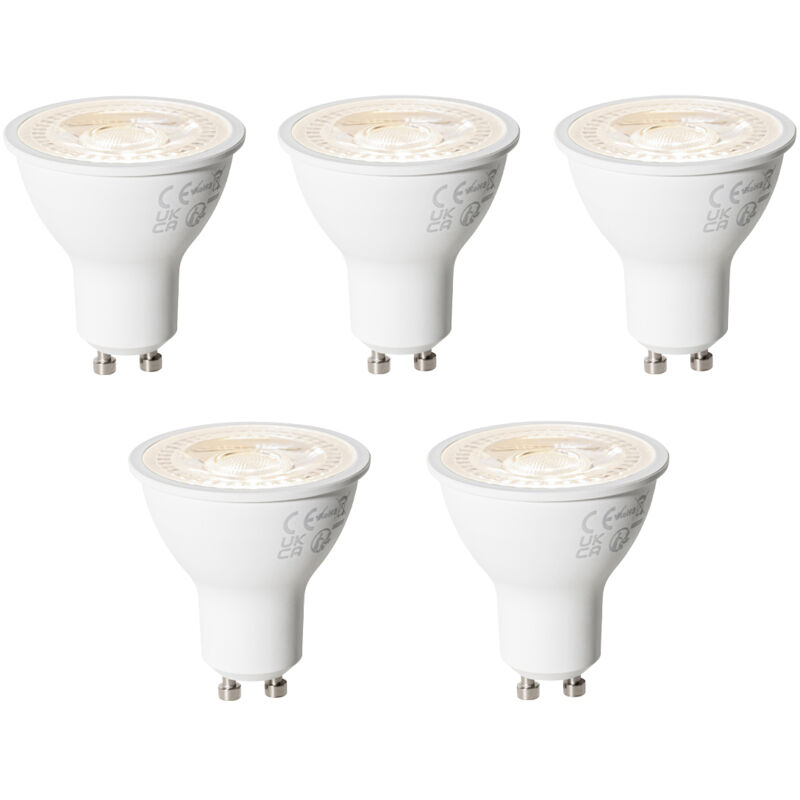 Luedd - Lot de 5 Ampoule led GU10 dimmables 6W 450 lm 3000K