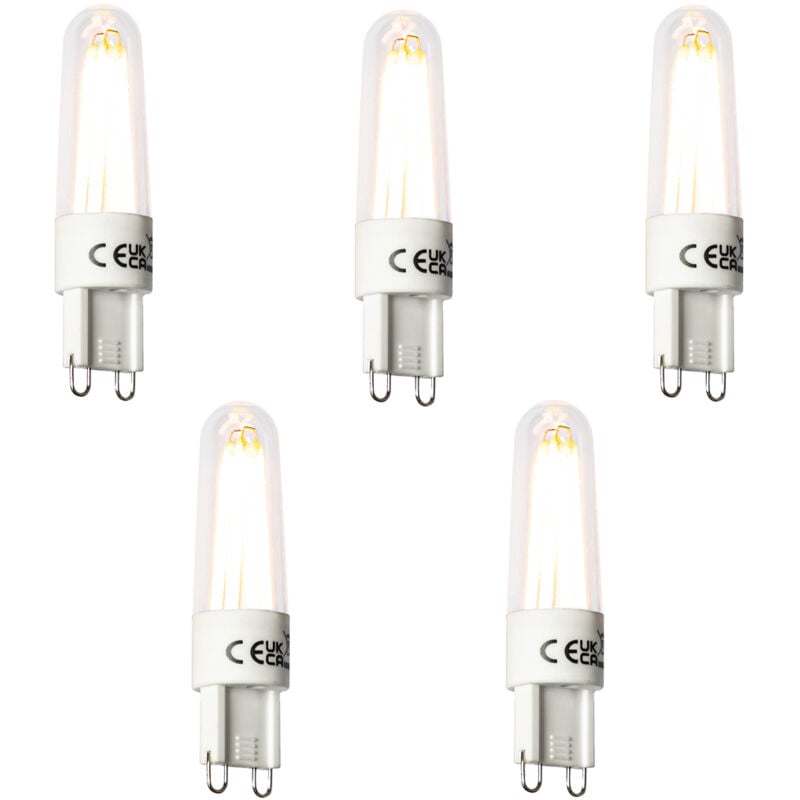 Luedd - Lot de 5 Lampe à incandescence led G9 2.5W 240lm 2300K