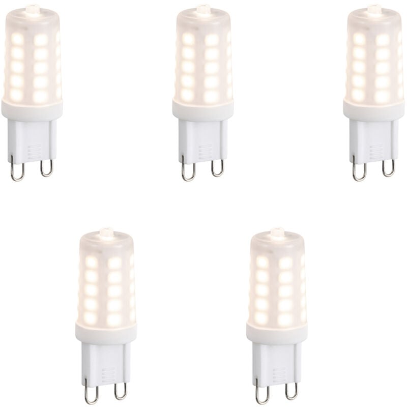 Luedd - Lot de 5 Ampoule led G9 dimmables opales 3W 250lm 3000K