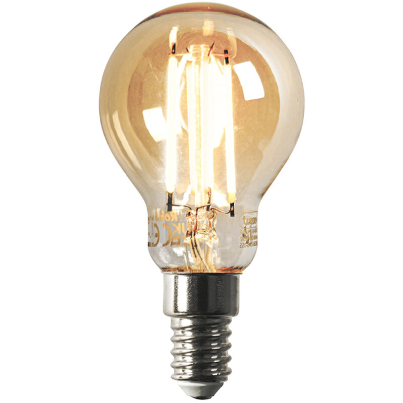 Luedd - Ampoule led intelligente E14 P45 dorée 4,9W 470lm 1800-4000K Luedd - Ampoule led intelligente E14 P45 dorée 4,9W 470lm 1800-4000K
