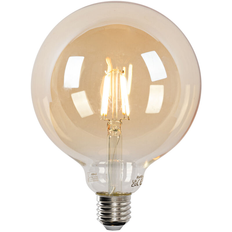 LUEDD Ampoule LED intelligente E27 G125 dorée 4,9W 470lm 1800-4000K LUEDD Ampoule LED intelligente E27 G125 dorée 4,9W 470lm 1800-4000K