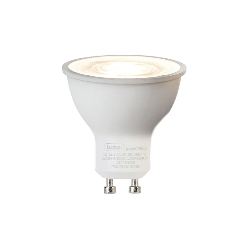 Ampoule led GU10 rgbw intelligente 5W 350lm 2200-4000K - Luedd Ampoule led GU10 rgbw intelligente 5W 350lm 2200-4000K - Luedd