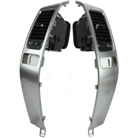 Lüftungsdüsen für das Armaturenbrett des Toyota Land Cruiser Prado (2003-2009) - Paar silberne ABS-Luftauslässe