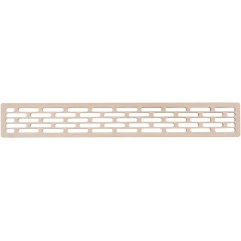 Lüftungsgitter Abluftgitter für Kühlschränke 555 x 80 mm Holz Eiche roh