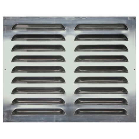Lüftungsgitter aus Aluminium natur, L.40 x B.50 cm Centrale Brico