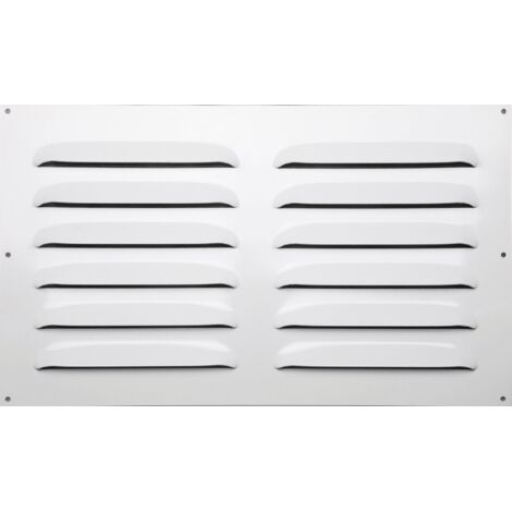 Lüftungsgitter aus lackiertem Aluminium, L.30 x B.50 cm Centrale Brico