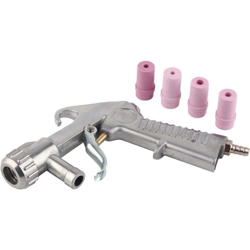 Image of Luft-Sandstrahlpistole mit 4 Düsen (4,5 mm/5 mm/6 mm/7 mm) Sandstrahl-Werkzeugsatz mumu