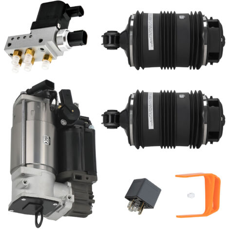 Luftbalg Hinten 2Polig + Kompressor + Ventilblock for Mercedes E-Klasse S211