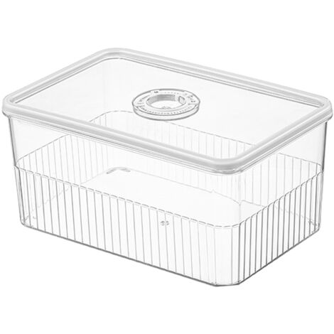 Luftdichte, transparente Aufbewahrungsbox für Obst und Gemüse im Kühlschrank