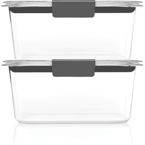 Luftdichter Vorratsbehälter, 2-teiliges Set, luftdicht und auslaufsicher, 17,7 x 12,3 x 7 cm