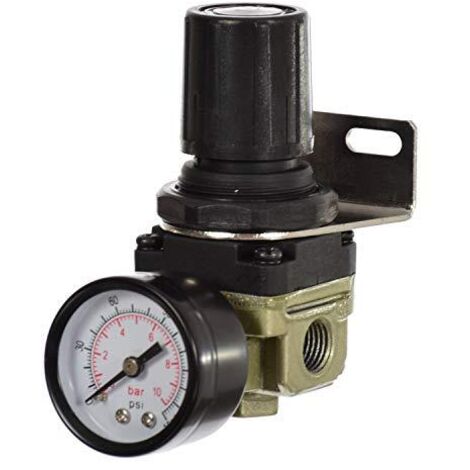 LUFTDRUCKMINDERER FÜR KOMPRESSOR MIT 1/4 ZOLL MANOMETER