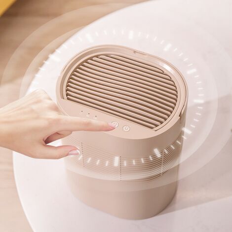 Luftentfeuchter 1000ml/Tag, leiser elektrischer Luftentfeuchter mit 2500ml Tank, kontinuierliche Entwässerung, Timer ，24h, Entfeuchtung von Räumen bis 5m²/30m³ Khaki