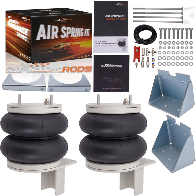 Image of Luftfeder Hinten mit Halterungen Kit for Iveco Daily 35S 35L 2006-2014 4000KG