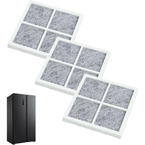 LONGZIMING Luftfilter für LG Pure n Fresh Kühlschrank, 3 Stück Ersatzluftfilter, LG Pure Fresh, für LG LT120F Kühlschrank/Luftreiniger, ADQ73214405, ADQ73214404, ADQ73214408