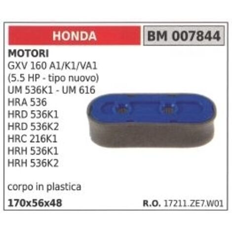 Luftfilter HONDA Lichtmaschine GXV 160 A1/K1/VA1 Kunststoff