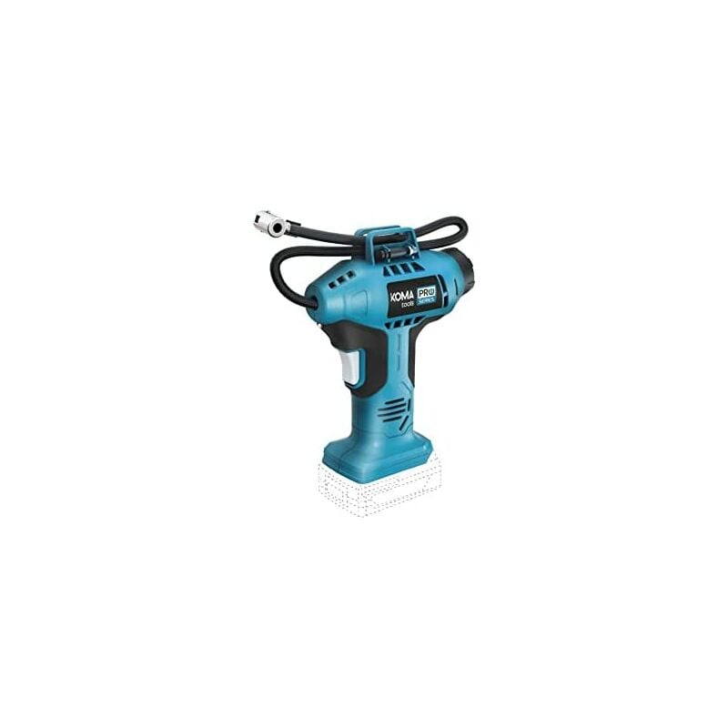Image of Luftkompressor 20v (ohne Akku und Ladegerät) 7,5x22x25,5cm Koma Tools pro series Akku