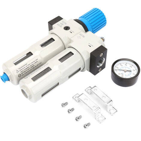 Luftkompressorfilter, Wasser-Öl-Abscheider mit Regler und Manometer FRC-1/2-MIDI G1/2"