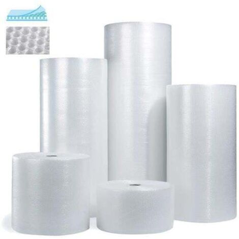Luftpolsterfolie 3-lagig Breite 1500mm Länge 100m S.90µ Transparent TRANSPAK