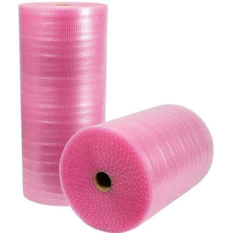 Luftpolsterfolie Breite 1000mm Länge 50m 3-lagig rosa antistatisch TRANSPAK